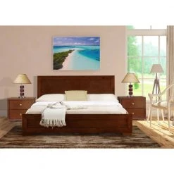 Deals 😀 Trent 82.3 in. 3-Piece Walnut King Bedroom Set by Camden Isle 💯 -Outlet Camden Isle Store walnut camden isle platform beds ci 312533 31 1000