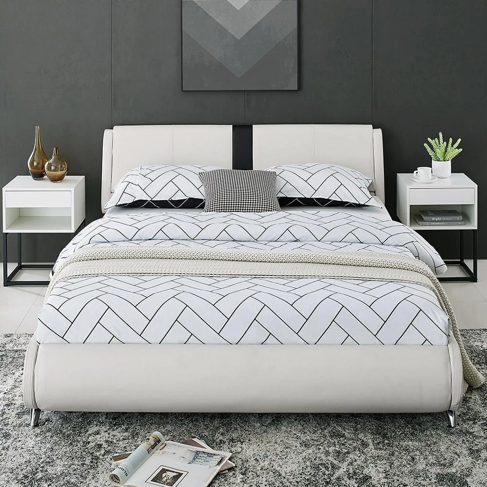 Discount ๐ Carlton White Queen Platform Bed by Camden Isle ๐ 10 Discount ๐ Carlton White Queen Platform Bed by Camden Isle ๐ - Image 8