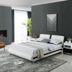 Discount ๐ Carlton White Queen Platform Bed by Camden Isle ๐ 13 Discount ๐ Carlton White Queen Platform Bed by Camden Isle ๐ -Outlet Camden Isle Store white camden isle platform beds 212232 4f 1000
