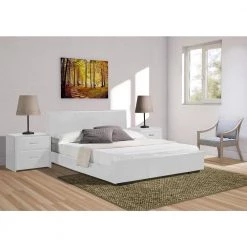 Brand new 🛒 Abbey 80.3 in. White Twin Platform Bed by Camden Isle 💯 -Outlet Camden Isle Store white camden isle platform beds ci 102230 31 1000