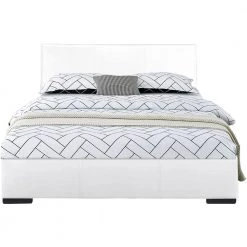 Brand new 🛒 Abbey 80.3 in. White Twin Platform Bed by Camden Isle 💯 -Outlet Camden Isle Store white camden isle platform beds ci 102230 40 1000