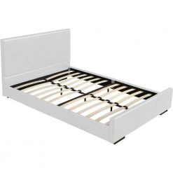 Brand new 🛒 Abbey 80.3 in. White Twin Platform Bed by Camden Isle 💯 -Outlet Camden Isle Store white camden isle platform beds ci 102230 4f 1000