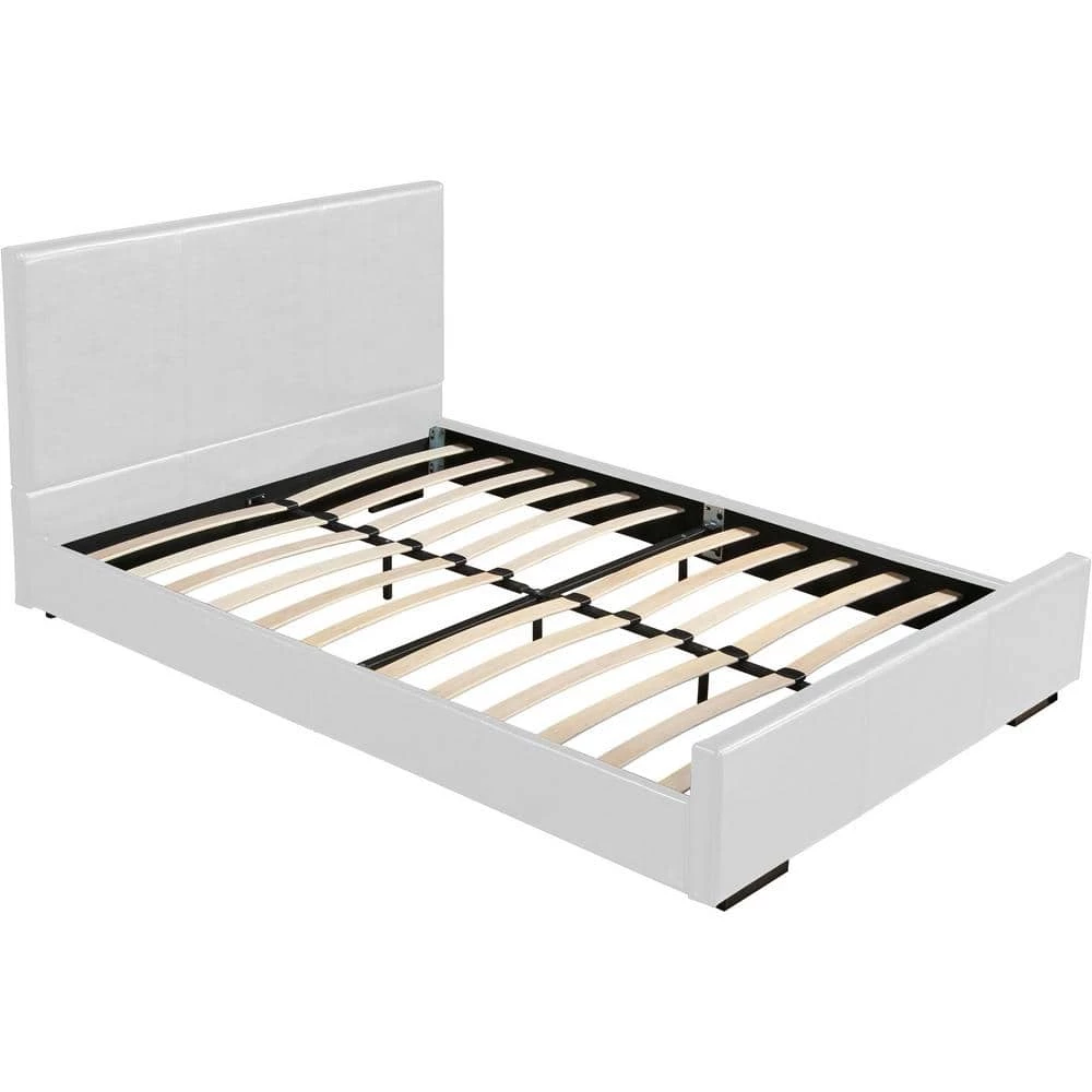 Outlet โจ Abbey 85.4 in. White Queen Platform Bed by Camden Isle ๐ 6 Outlet โจ Abbey 85.4 in. White Queen Platform Bed by Camden Isle ๐ - Image 4