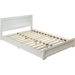 Best deal 🔥 Oxford 78 in. White Full Platform Bed by Camden Isle 🔥