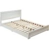 Promo 😉 Oxford 82.3 in. White Queen Platform Bed by Camden Isle 🥰 -Outlet Camden Isle Store white camden isle platform beds ci 112432 64 1000