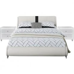 Coupon ✔️ Carlton 3-Piece White King Bedroom Set by Camden Isle ⌛