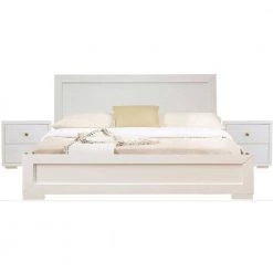 Deals 🎁 Trent 82.3 in. 3-Piece White King Bedroom Set by Camden Isle 😀