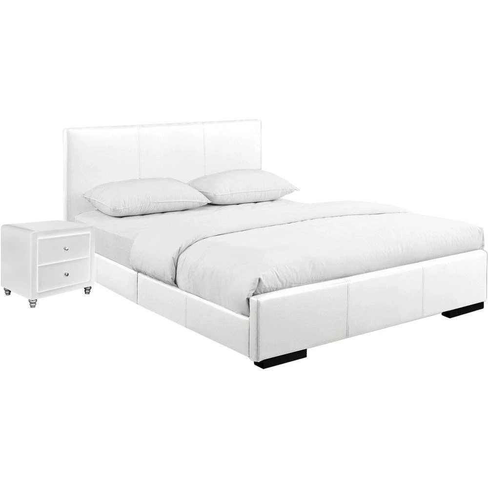 Promo ⭐ Hindes 80.5 in. 2-Piece White Twin Bedroom Set by Camden Isle 👍 4 Promo ⭐ Hindes 80.5 in. 2-Piece White Twin Bedroom Set by Camden Isle 👍 - Image 2