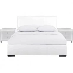 Promo 🛒 Hindes 85.4 in. 3-Piece White Queen Bedroom Set by Camden Isle 🛒