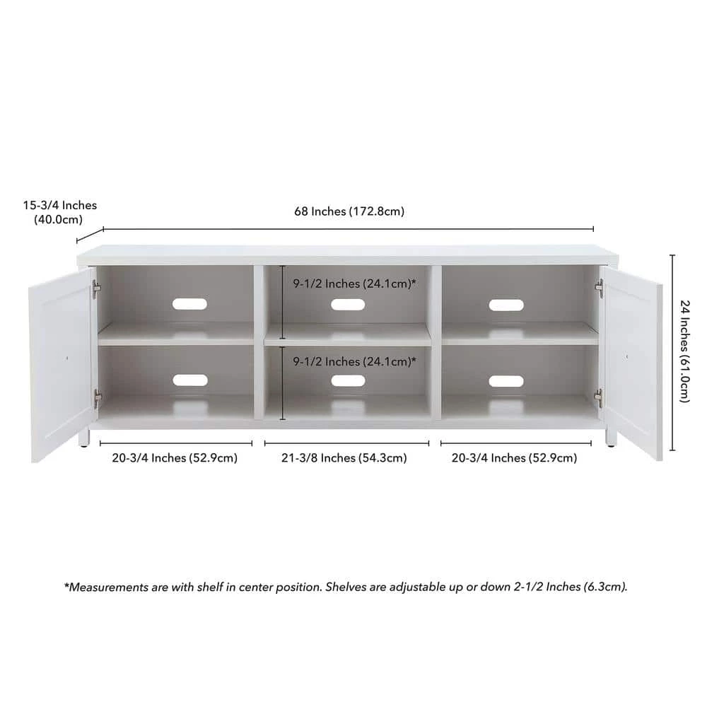 Cheapest ๐งจ Granger 68 in. White TV Stand Fits TV's up to 80 in. by Meyer&Cross โจ 9 Cheapest ๐งจ Granger 68 in. White TV Stand Fits TV's up to 80 in. by Meyer&Cross โจ - Image 7