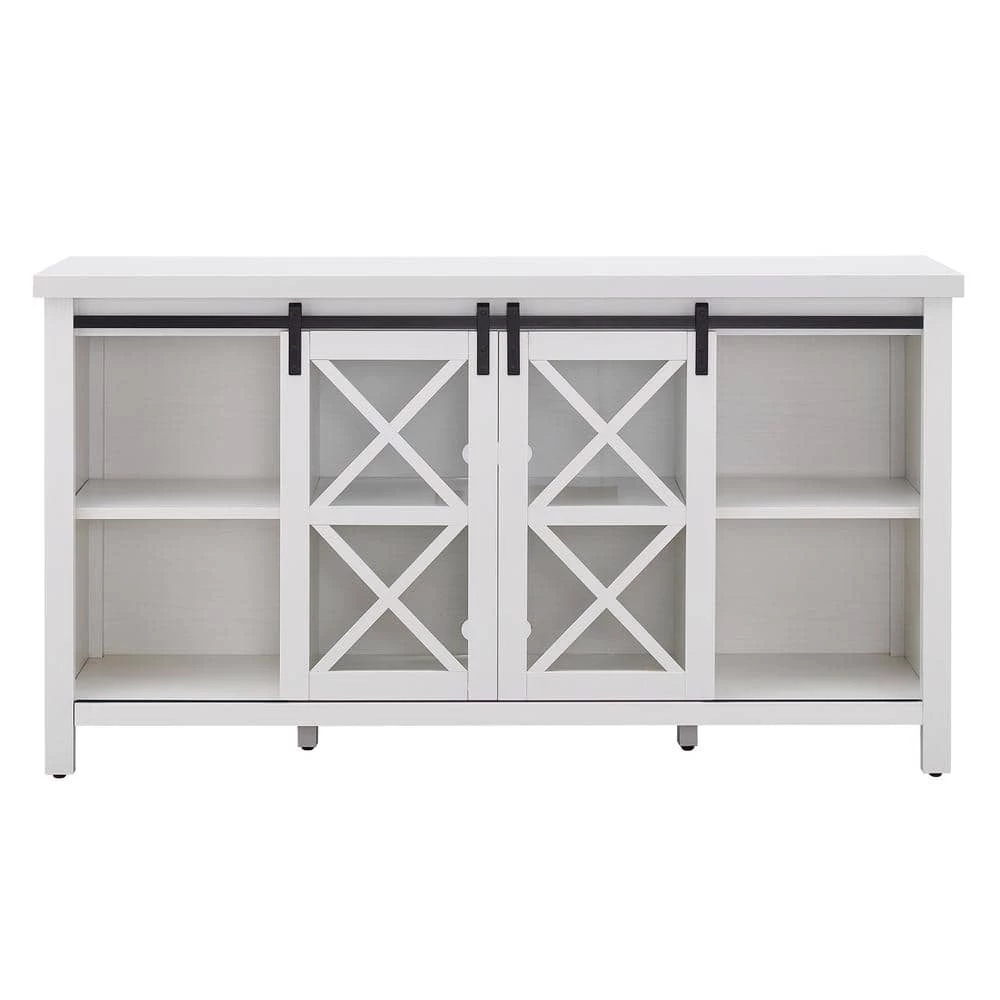 Hot Sale 🛒 Clementine 58 in. White TV Stand Fits TV's up to 65 in. by Meyer&Cross ✨ 6 Hot Sale 🛒 Clementine 58 in. White TV Stand Fits TV's up to 65 in. by Meyer&Cross ✨ - Image 4