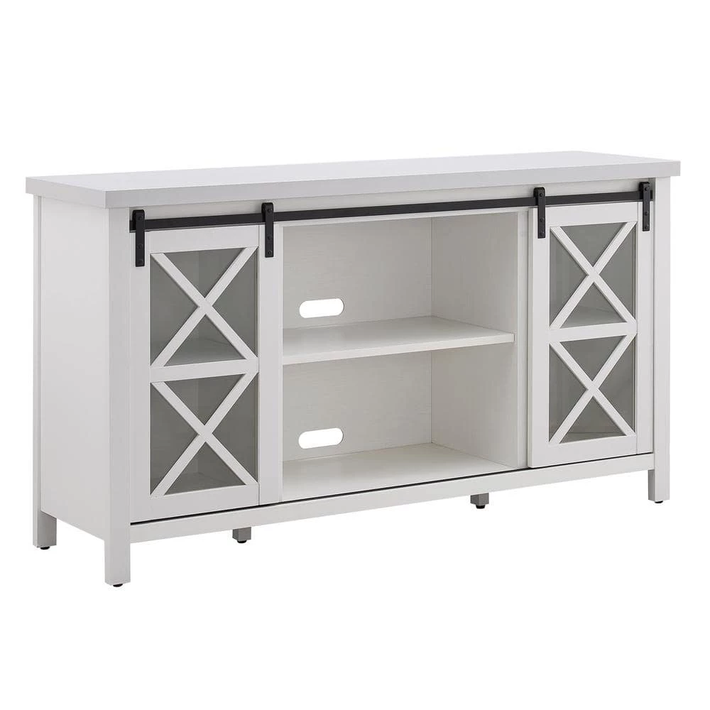 Hot Sale 🛒 Clementine 58 in. White TV Stand Fits TV's up to 65 in. by Meyer&Cross ✨ 3 Hot Sale 🛒 Clementine 58 in. White TV Stand Fits TV's up to 65 in. by Meyer&Cross ✨