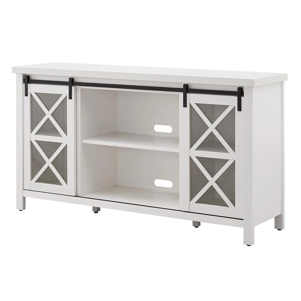 Hot Sale 🛒 Clementine 58 in. White TV Stand Fits TV's up to 65 in. by Meyer&Cross ✨ 4 Hot Sale 🛒 Clementine 58 in. White TV Stand Fits TV's up to 65 in. by Meyer&Cross ✨ - Image 2