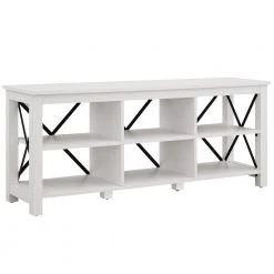 New 🌟 Sawyer 58 in. White TV Stand Fits TV's up to 65 in. by Meyer&Cross ⭐