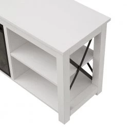 Outlet 😍 Sawyer 58 in. White TV Stand Fits TV's up to 65 in. with Log Fireplace Insert by Meyer&Cross 🎁 12 Outlet 😍 Sawyer 58 in. White TV Stand Fits TV's up to 65 in. with Log Fireplace Insert by Meyer&Cross 🎁 -Outlet Camden Isle Store white meyer cross tv stands tv1011 4f 1000