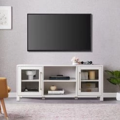 Best Pirce 🛒 Quincy 58 in. White TV Stand Fits TV's up to 65 in. by Meyer&Cross ✔️ 15 Best Pirce 🛒 Quincy 58 in. White TV Stand Fits TV's up to 65 in. by Meyer&Cross ✔️ -Outlet Camden Isle Store white meyer cross tv stands tv1029 31 1000