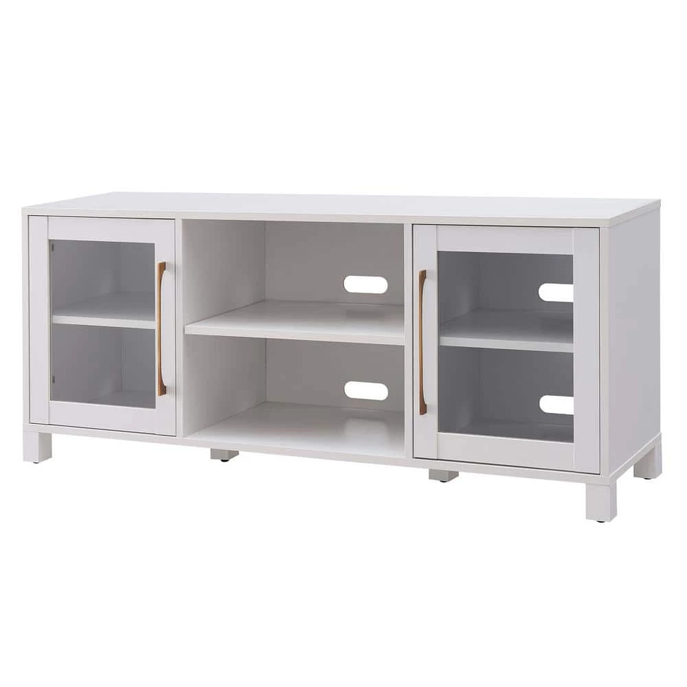 Best Pirce 🛒 Quincy 58 in. White TV Stand Fits TV's up to 65 in. by Meyer&Cross ✔️ 4 Best Pirce 🛒 Quincy 58 in. White TV Stand Fits TV's up to 65 in. by Meyer&Cross ✔️ - Image 2