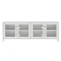 Outlet 👍 Quincy 68 in. White TV Stand Fits TV's up to 80 in. by Meyer&Cross 😍 -Outlet Camden Isle Store white meyer cross tv stands tv1031 c3 1000