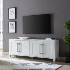 Wholesale ✔️ Chabot 68 in. White TV Stand Fits TV's up to 80 in. by Meyer&Cross 💯 14 Wholesale ✔️ Chabot 68 in. White TV Stand Fits TV's up to 80 in. by Meyer&Cross 💯 -Outlet Camden Isle Store white meyer cross tv stands tv1136 44 1000