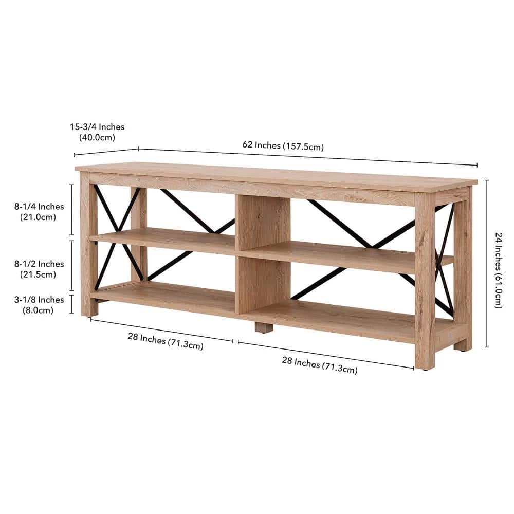 Budget 🥰 Sawyer 62 in. White Oak TV Stand Fits TV's up to 70 in. by Meyer&Cross 💯 8 Budget 🥰 Sawyer 62 in. White Oak TV Stand Fits TV's up to 70 in. by Meyer&Cross 💯 - Image 6