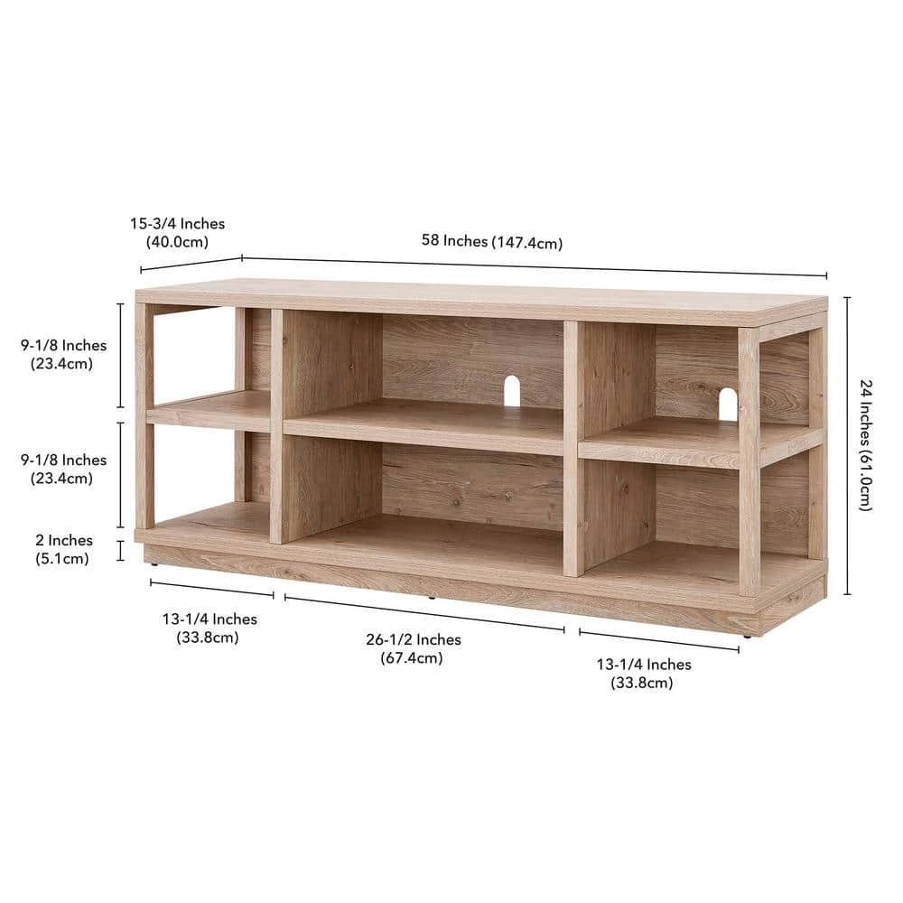 Cheapest 🛒 Freya 58 in. White Oak TV Stand Fits TV's up to 65 in. by Meyer&Cross 🥰 8 Cheapest 🛒 Freya 58 in. White Oak TV Stand Fits TV's up to 65 in. by Meyer&Cross 🥰 - Image 6